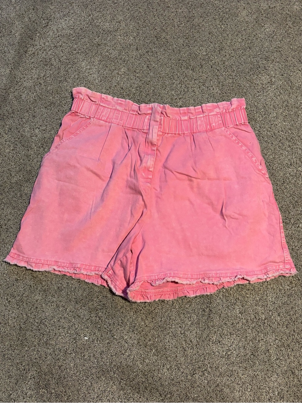 ⭐️Skies Are Blue Pink Paperbag Waist Casual Shorts